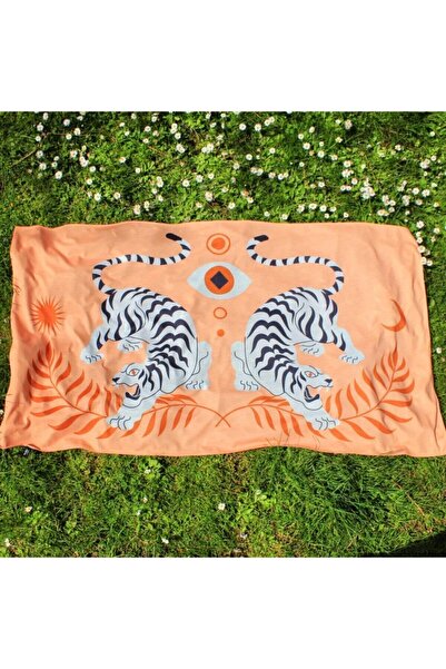 WANDER TAPESTRY Chinese Tigers - Tiger Wander Wall Cloth Tapestry