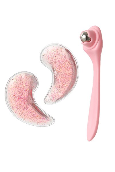 Miniso Soğutucu Jelli Metal Bilyeli Göz Masaj Aleti - Pembe