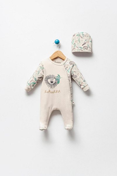 Bubbles Cute Lion Printed 100% Cotton Baby Rompers