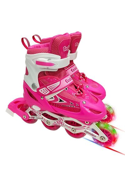 Rookie Training Skate with Adjustable Foot Numbers and Lighted Bag