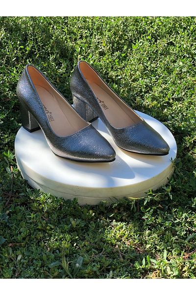 KAFKASLAR 5 cm Thick Heeled Medium Stiletto Shoes