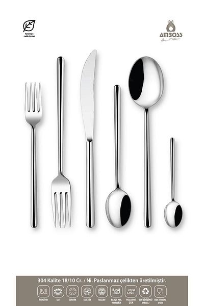 Amboss PEARL 72 Pieces - Spoon Fork Bias Set