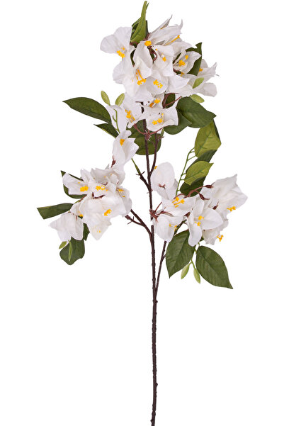 Herdekora Yapay Çiçek Frosilva-Begonvil Dalı Beyaz 90 Cm.