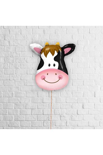 turkuaz parti 18" Farm Concept Cow Foil Balloon