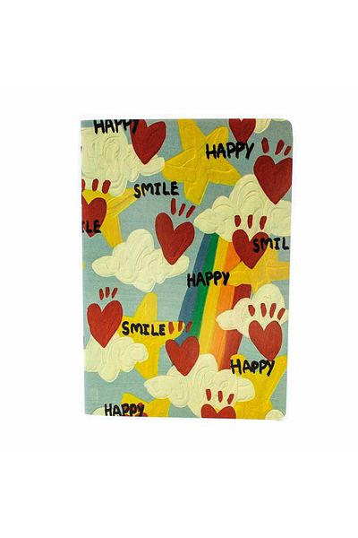PALTO TASARIM Happy Smile A5 Unlined Diary Design Notebook
