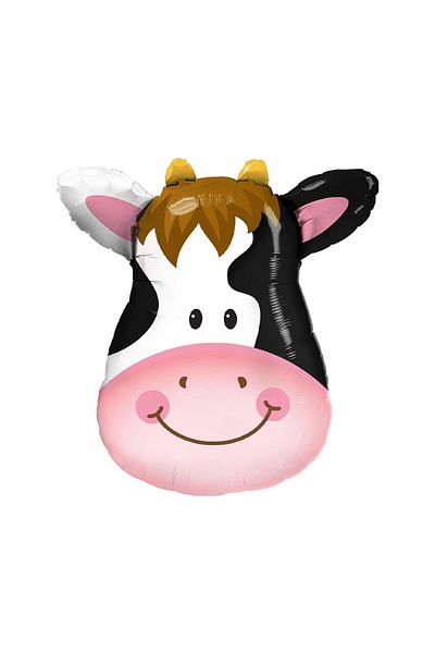 turkuaz parti 18" Farm Concept Cow Foil Balloon