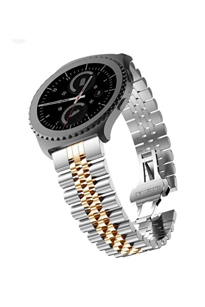FirstModel 20 Mm Universal Rolex Stil Paslanmaz Çelik Kordon Akıllı Pimli Güm...