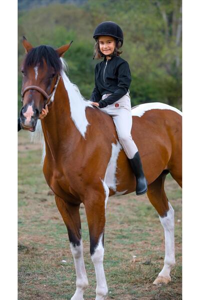 PEUR RIDER SHOP Pantaloni de călărie pentru fete Stone Colour