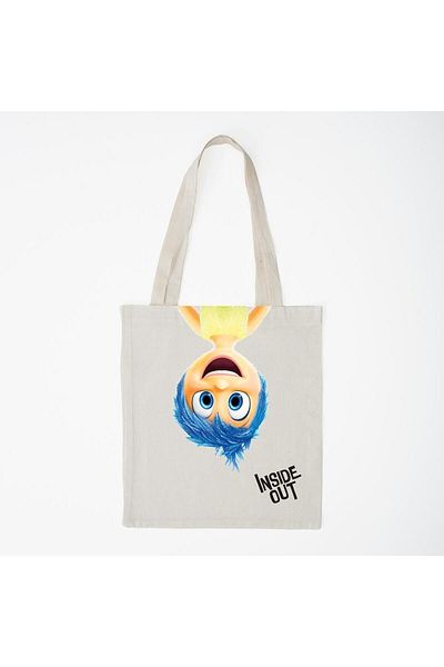 Hesna Natural Reverse Face Tote Bag - Summer Bag - Fabric Bag - Special Printed