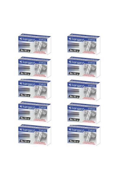 Kangaro سلك تدبيس رقم: 10-1 م 10 صناديق 1000 (10000 قطعة)