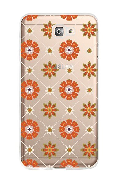 mooodcase Samsung J7 Prime Uyumlu Nostaljik Motifler Desenli Premium Şeffaf Silikon Kılıf