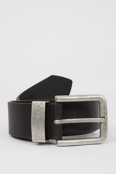 DeFacto Men's Jean Belt - Faux Leather, D3312Axns