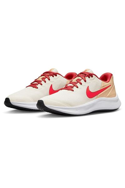 Nike Star Runner 3 (gs) Women's White Casual Style Shoes Da2776-101