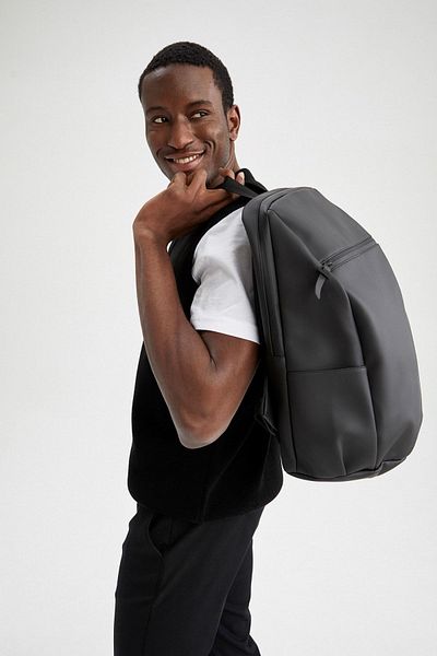 DeFacto Herren-Schulrucksack – Kunstleder, W4784azns
