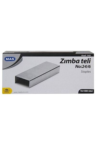 Mas Staple Wire No: 24/6 White 10 Pack (145)
