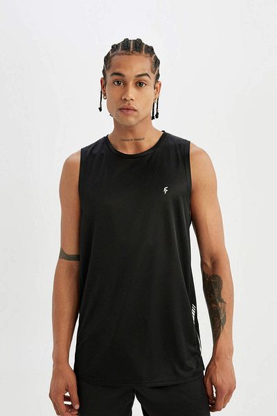 DeFacto Slim Fit εμπριμέ λαιμόκοψη Saran Robbery A1736ax23sm