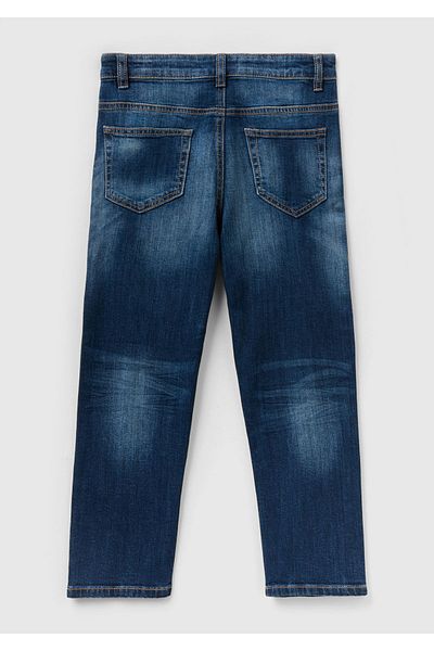 United Colors of Benetton Boy's Light Denim Trousers - Relaxed Fit
