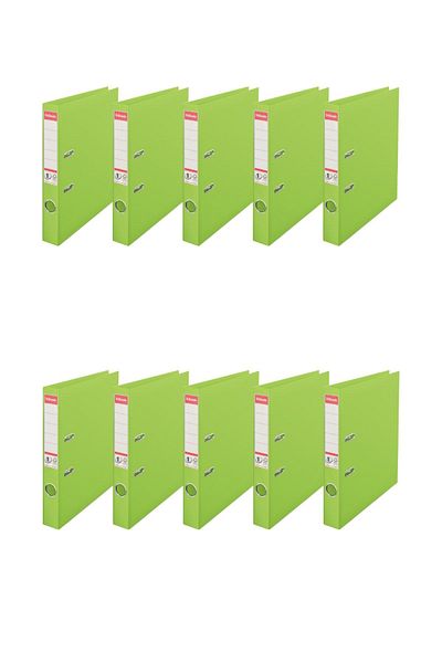 Esselte Narrow Plastic Folder (9945) Green Pack of 10