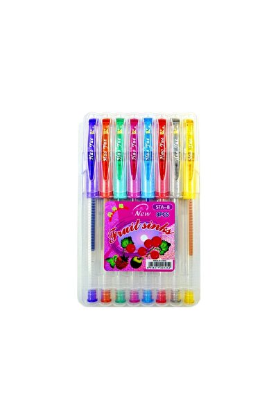 Linea Simli Jel Kalem 8 Renk 1.0 mm (STA-8)