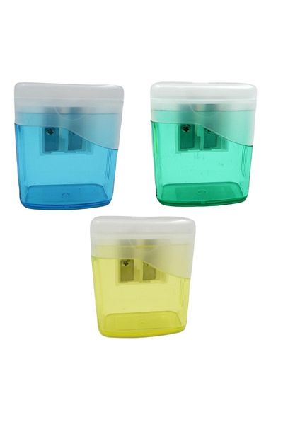 Ark Pencil Sharpener Double Chamber with Lid 3 Pieces Code:1584