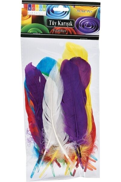 Genel Markalar Kuş Tüyü Renkli 12'li