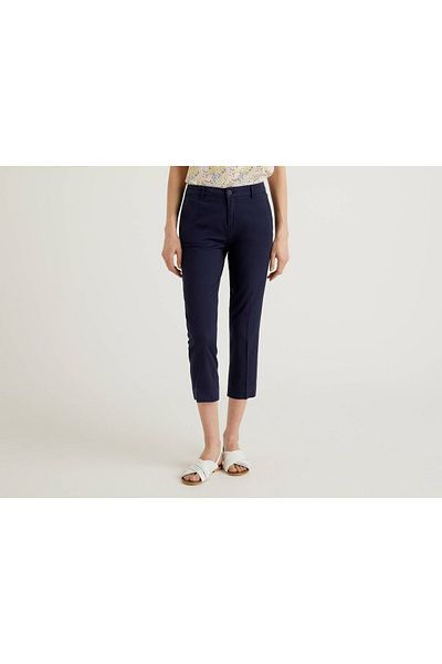 United Colors of Benetton Navy Blue Women's Chino - Seasonal Model