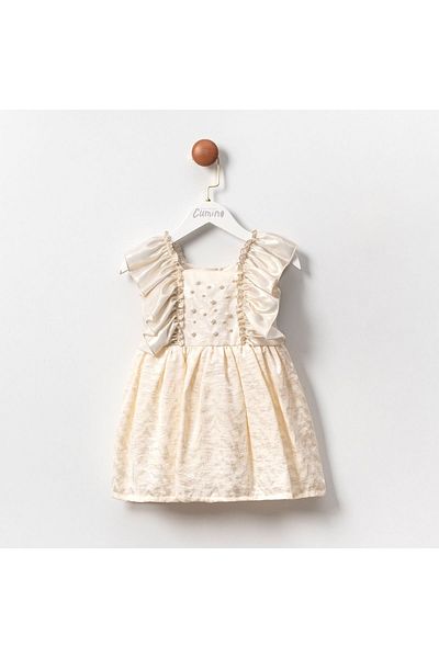 Cumino Girl's Dress - Bag Accessory Detailed