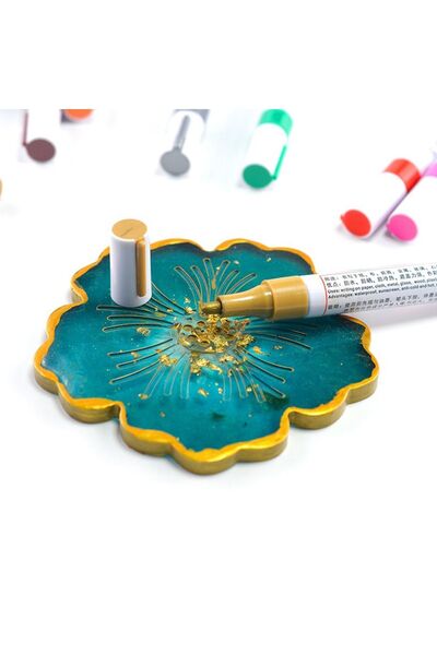 Getshop Epoksi Varak Kalem Paint Marker Gold