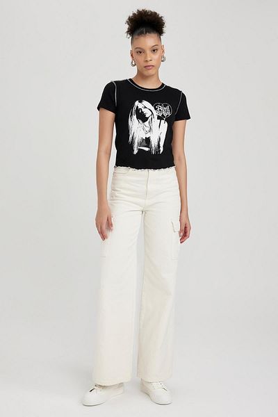 DeFacto Tricou cu mânecă scurtă Avril Lavigne - COOL A8638ax23hs