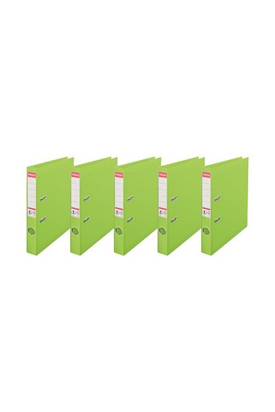 Esselte Narrow Plastic Folder (9945) Green Pack of 5