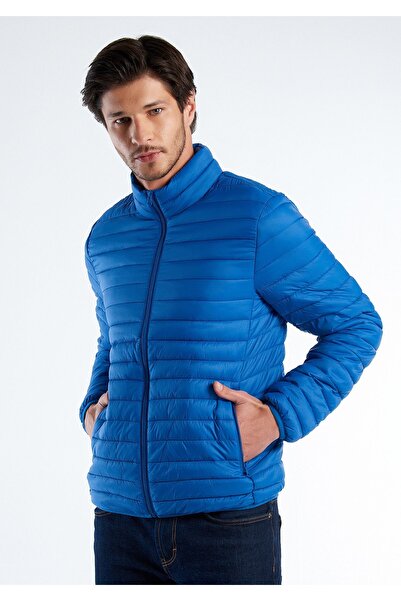 United Colors of Benetton Palton Pufa Albastru închis pentru bărbați