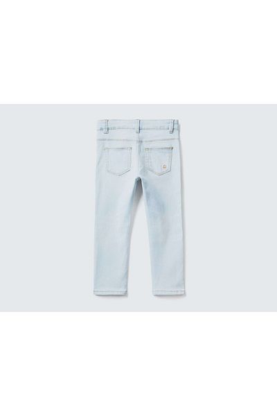 United Colors of Benetton Kız Çocuk-yeşil Mix-5 Cepli Slim Fit Stretch Jean Pantolon