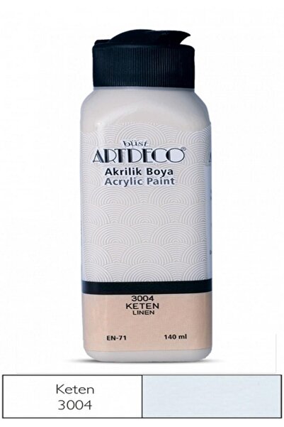 Artdeco Akrilik Boya 140 ml. Şişe Keten Rengi Renk Kodu: 3004
