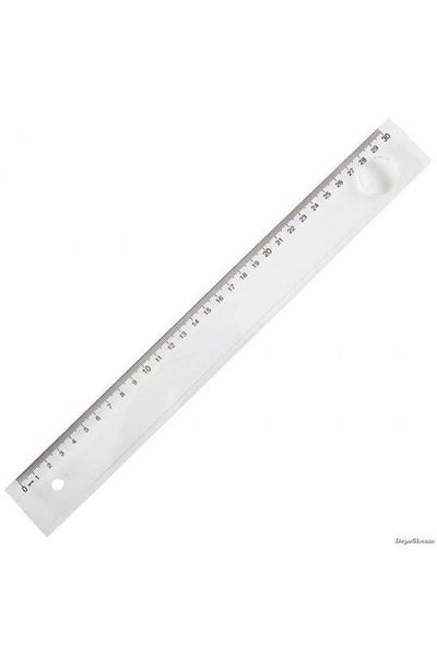 Faber Castell 30 Cm Plastic Lens Ruler