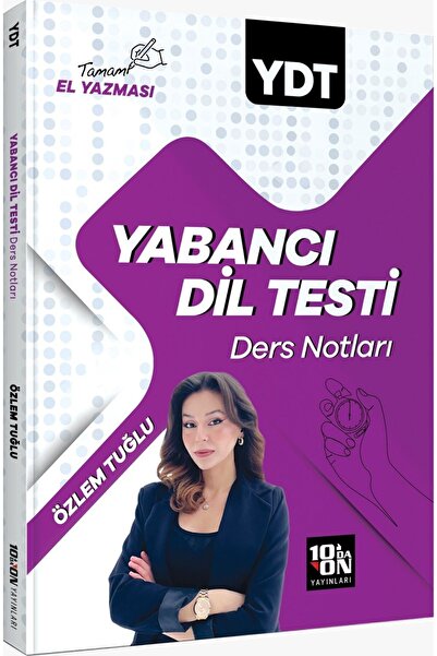 10'DA ON YAYINLARI 10`da ON Yayınları YDT Yabancı Dil Testi Ders Notları ÖZLE...