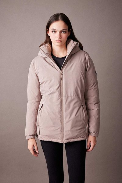 DeFacto Waterproof Fit down Jacket - Slim Fit, Hood, Fleece Lined and Zip-Up