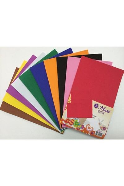 Masis A4 Eva 10 Colors 2mm Flat Eva 10pcs Eva