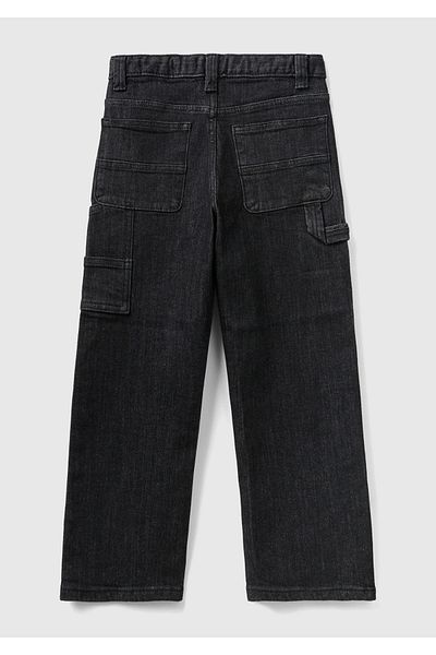 United Colors of Benetton Black Denim Boy's Trousers