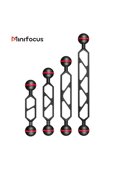 Choice Diving Light Double Arm System Connector Dual 1 inch Ball Head Extension for Camera Tray Video Fl...