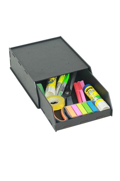StarLightning Μαύρο κρυφό συρτάρι Organizer - Δοχείο αποθήκευσης κάτω από το γραφείο, Μοντέλο 6