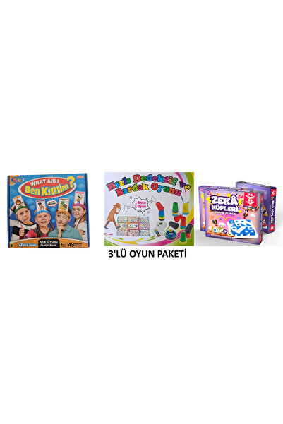 inci paketi Q BİTZ-AKILLI BARDAKLAR VE HIZLI DEDEKTİF-BEN KİMİM 3'Lü Oyun Paketi