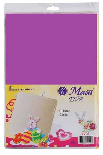 Masis A4 Eva 10 Colors 2mm Flat Eva 10pcs Eva