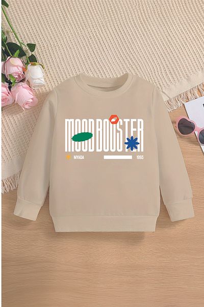 MYADA Moodbooster 1993 Printed Fleece Oversize Παιδικό Φούτερ - Hooded 15640