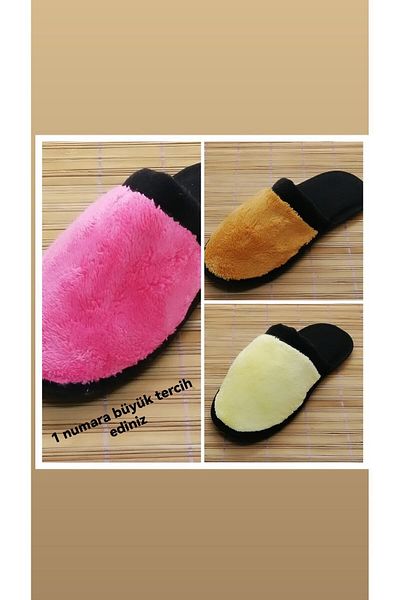 Pazzarro 3 Pieces of Furry and Soft Washable Women's Slippers - Package
