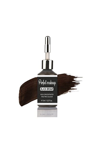 Perfect Makeup Kalıcı Makyaj Boyası - Black Brown (siyah Kahverengi) 15ml