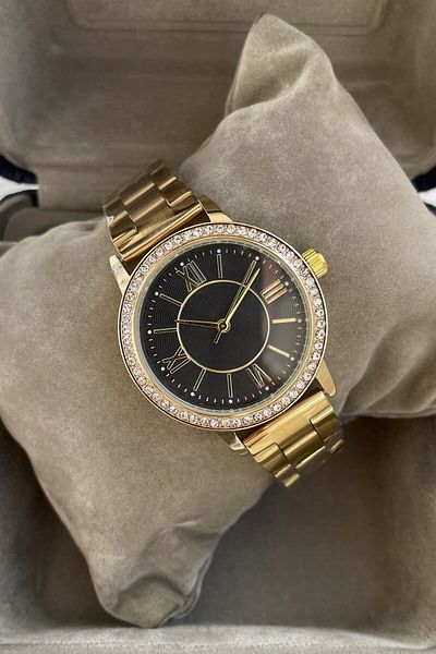 Leerybee Gold Color Stone Women's Wristwatch