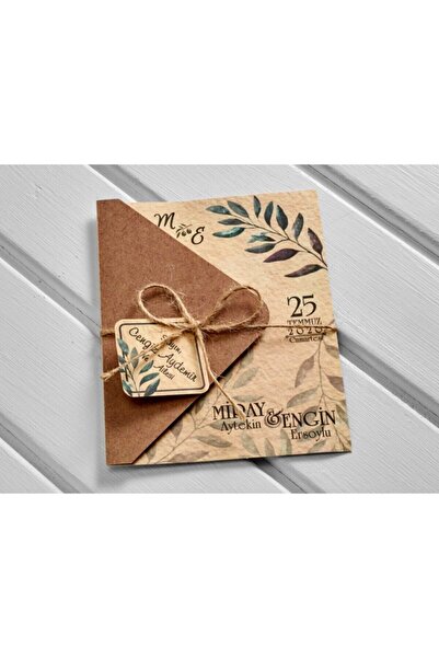 binbiravm Nişan Düğün Davetiyeleri 1001-10551 (100 Adet)