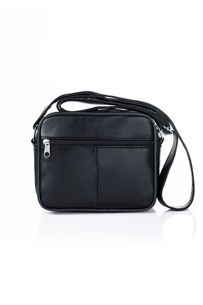fubileather Geantă de umăr unisex din piele naturală - curea reglabilă (dimensiune medie)