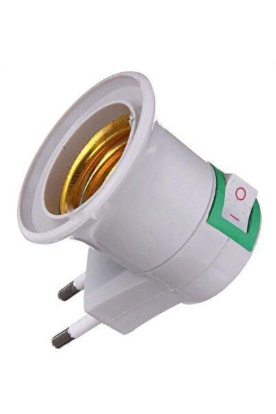 Genel Markalar Aç/kapa E27 Duylu Fiş Duylu Ampul Takılabilen Fiş Priz Anahtarlı Duy Priz Gece Lambası Tak Çalıştır