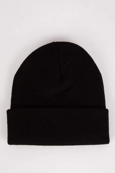 DeFacto Boy's Woven Label Knitwear Beanie V1853A624Wn